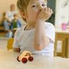 Mikinona Wooden Push Car for Grasp Training Smooth Rounded Edges Secure Grip Plaything Maple Sensory Development view 4