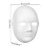 Alasum DIY Paper Masks for Women and Blank Pulp Masquerade Masks Kit Colors Paint Brushes Craft Activity for Halloween Costume Parties and Artistic Play view 2