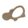 GLSTOY Wooden Teether Cartoon Molar Teething Safe Beech Wood Soother for Boys and Teething Relief Training view 1