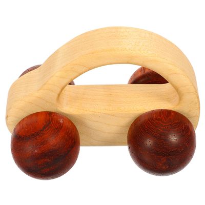 HONITANO Wooden Push Car for Boy Girl Smooth Hand Grip Preschool Sensory Plaything with Rounded Edges Safe Grasp Training for Boy Girl