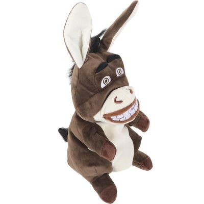 HOODANCOS Adorable Donkey Hand Puppet Plush for Soft Cartoon Finger Puppet for Storytelling and Interactive Play for Early Education and Imagination Development
