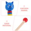 Holibanna Wooden Push Walker with Cartoon Animal Design Rounded Edges Walker for Motor Skill Development Balance Support and Physical Growth Educational Push Cart for Learning to Walk view 3