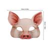 2 Pcs Pink Half Face Pig Masks Lightweight Masquerade Ball Mask for Halloween Party Festival Cosplay Carnival Fancy Dress view 2