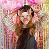 2 Pcs Pink Half Face Pig Masks Lightweight Masquerade Ball Mask for Halloween Party Festival Cosplay Carnival Fancy Dress view 4