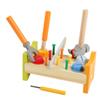 BAZEITFLOW Educational Wooden Pounding Peg Workbench Bright Color Hammering Activity for Fine Motor Skill Development and Early Learning view 1