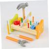 Outanaya Wooden Pounding Peg Workbench Educational with Hammer for Bright Montessori Fine Motor Skills Development for Indoor Learning and Play view 2