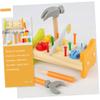 Outanaya Wooden Pounding Peg Workbench Educational with Hammer for Bright Montessori Fine Motor Skills Development for Indoor Learning and Play view 4
