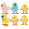 HONMEET 6pcs Wind Up Chicken Walking Clockwork Easter Party Favors Small Funny Cartoon Gifts for Boys view 1