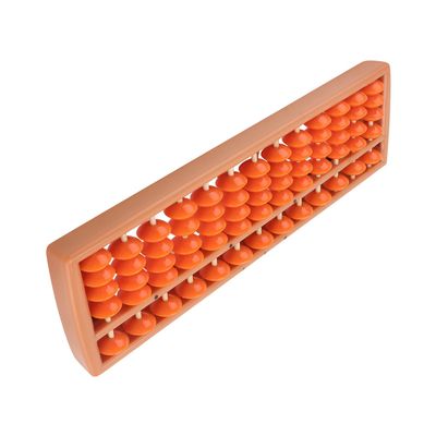 Alasum Digit Abacus Counting Tool for Kindergarten Math Educational with Orange Beads Counting Teaching Aid for Boys and Learning Arithmetic