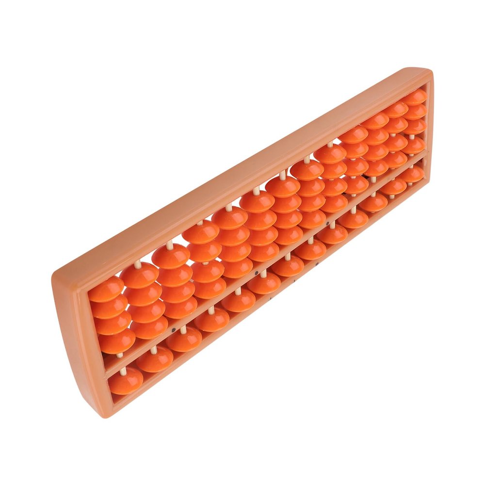 Alasum Digit Abacus Counting Tool for Kindergarten Math Educational with Orange Beads Counting Teaching Aid for Boys and Learning Arithmetic