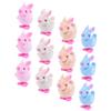 ERINGOGO 12pcs Wind-up Plush Bunny Jumping for Clockwork Rabbit Fun Christmas and Home Decoration Novelty Animal Windup for Boys view 1