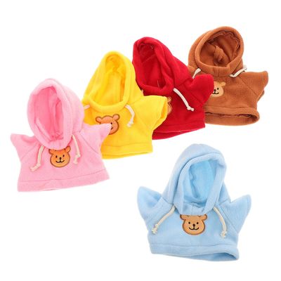 Alasum 5pcs Bear Clothing for Stuffed Animals Cute Tiny Bear Shirts and Stylish Hoodies Tight Fit Plush Outfits for DIY Doll Apparel