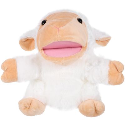 BESPORTBLE Sheep Hand Puppet for Plush Animal Storytelling Interactive Play Educational Soft Hand Puppets for Boys