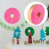 Vaguelly Donut Pinata for Birthday Party Paper Material Eco-friendly Creative Design Fun Outdoor Plaything for Boys and Party Decoration and Sugar-filled Game Supplies view 2