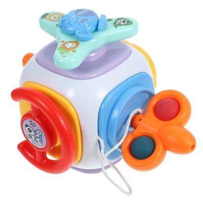 Abaodam Montessori Sensory Busy Cube for Preschool Learning Fine Motor Skills Development Portable Educational Activity for Boys