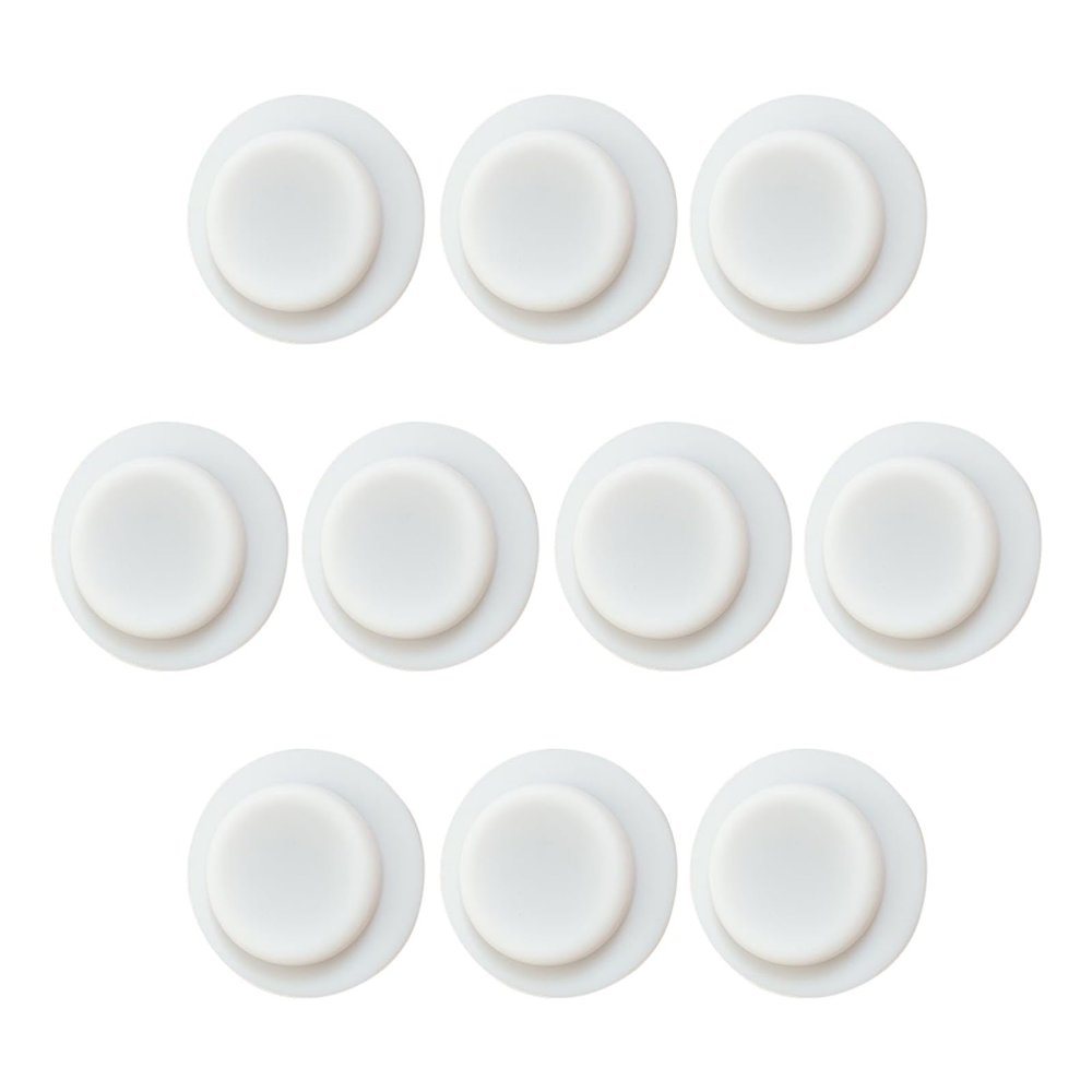 10Pcs Silicone Milk Storage Bottle Sealing Rings, White Leak-Proof Gaskets