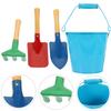 Alasum Beach Sand Dig Shovel Kit with Iron Bucket and Gardening Tools Lightweight Portable Set for Outdoor Fun and Play Random Color view 2