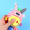 ERINGOGO Plush Animal Hand Rattle for Boy Girl Years Soft Educational Sound Bell with Giraffe Design and Yellow Mouth Early Learning Wrist Rattles for Development and Interaction view 3