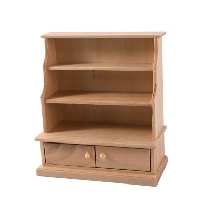 1/12 Scale Miniature Wooden Bookshelf Antique Display Cabinet for Realistic Dollhouses Collections Library Shelf Toy House