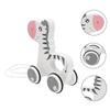 Alasum Wooden Cartoon Zebra Pulling Car for Safe Smooth Edges Eco-Friendly Animal Drag Gift for Walking Development and Birthday Christmas view 3