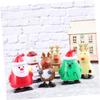 ERINGOGO 5Pcs Christmas Wind Up Santa Snowman Penguin Reindeer Clockwork Walking for Party Favors Stocking Stuffers Plastic Safe view 4