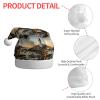 aabkjgfr Lighthouse And Gull Print Adult Santa Hat,Soft And Comfortable Santa Hat,Suitable For New Year'S Holiday Parties,Indoors And Outdoors. view 4