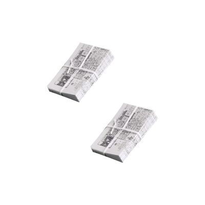 GALPADA 2 Pcs Scale Handmade Micro Newspapers for Desktop Ornament Micro World Layout Props