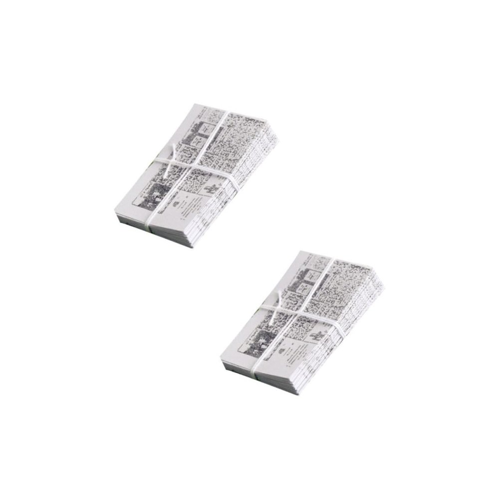 GALPADA 2 Pcs Scale Handmade Micro Newspapers for Desktop Ornament Micro World Layout Props