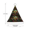 aabkjgfr Toucans Parrot Palm Tree Leaves Print Adult Santa Hat,Soft And Comfortable Santa Hat,Suitable For New Year'S Holiday Parties,Indoors And Outdoors. view 3
