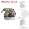 aabkjgfr Summer Floral Daisies Flower Print Adult Santa Hat,Soft And Comfortable Santa Hat,Suitable For New Year'S Holiday Parties,Indoors And Outdoors. view 4