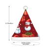 aabkjgfr Merry Christmas Cute Snowman Print Adult Santa Hat,Soft And Comfortable Santa Hat,Suitable For New Year'S Holiday Parties,Indoors And Outdoors. view 3