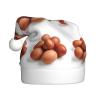 aabkjgfr Red Eggs Print Adult Santa Hat,Soft And Comfortable Santa Hat,Suitable For New Year'S Holiday Parties,Indoors And Outdoors. view 1