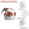 aabkjgfr Red Eggs Print Adult Santa Hat,Soft And Comfortable Santa Hat,Suitable For New Year'S Holiday Parties,Indoors And Outdoors. view 4