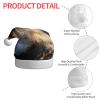 aabkjgfr Lighthouse Ocean Sea Print Adult Santa Hat,Soft And Comfortable Santa Hat,Suitable For New Year'S Holiday Parties,Indoors And Outdoors. view 4