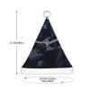 aabkjgfr Skull Rock Roll Skeleton Bone Print Adult Santa Hat,Soft And Comfortable Santa Hat,Suitable For New Year'S Holiday Parties,Indoors And Outdoors. view 3