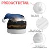aabkjgfr Starry Sky Meteor Stars Print Adult Santa Hat,Soft And Comfortable Santa Hat,Suitable For New Year'S Holiday Parties,Indoors And Outdoors. view 4
