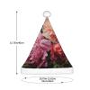 aabkjgfr Garden Peony Print Adult Santa Hat,Soft And Comfortable Santa Hat,Suitable For New Year'S Holiday Parties,Indoors And Outdoors. view 3