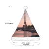 aabkjgfr Tower Paris Print Adult Santa Hat,Soft And Comfortable Santa Hat,Suitable For New Year'S Holiday Parties,Indoors And Outdoors. view 3