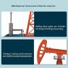 3D Pumping Unit Model Metal DIY Simulation Oil Pumping Machine Mechanical Educational Toy for Kids Adults STEM Learning view 2