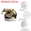 aabkjgfr Damask Pattern Print Adult Santa Hat,Soft And Comfortable Santa Hat,Suitable For New Year'S Holiday Parties,Indoors And Outdoors. view 4