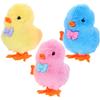 Hemoton 3pcs Wind-up Jumping Chick Compact Walking Clockwork Random for Boys Playtime Fillers 3pcs Random Color view 1