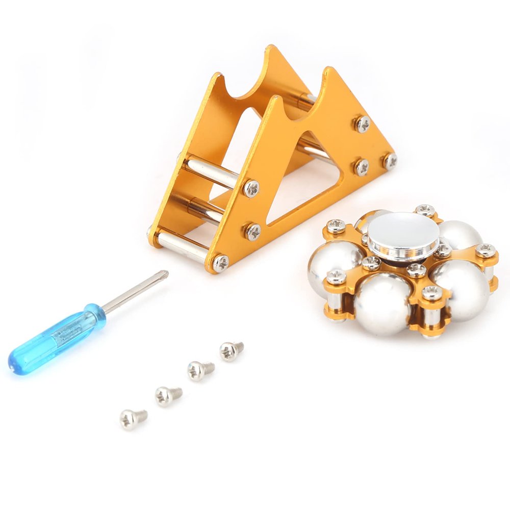 Changor Yellow Aluminum Alloy Ferris Wheel Gyro Toy for Stress Relief, Adults and, with Tripod