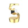 Anti-Gravity Desktop Gyro, Desktop Suspended Gyroscope, Executive Desk Toy Levitating Spinning Metal, Gravity Defying Kinetic Desk Toy, Rotating Spinner with Floating Ball for Desktop Decor(Gold) view 1