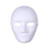 Abaodam 15pcs Halloween DIY Full Face Paper Pulp Masks Male Blank Painting Masks for Hip-hop Dance Scary Ghost Cosplay Masquerade Party Costume with Elastic Strap view 1