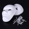 Abaodam 15pcs Halloween DIY Full Face Paper Pulp Masks Male Blank Painting Masks for Hip-hop Dance Scary Ghost Cosplay Masquerade Party Costume with Elastic Strap view 4