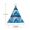 aabkjgfr Cool Dolphin Print Adult Santa Hat,Soft And Comfortable Santa Hat,Suitable For New Year'S Holiday Parties,Indoors And Outdoors. view 3