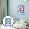HOOTNEE Interactive Clock with Dry-Erase Board for Removable Hands Teaching Analog and Digital Bright Colors for Home and Classroom Use view 3