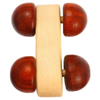 CVUTOVO Wooden Push Car with Smooth Edges for Hand Grasping and Coordination Development Safe Rounded Corners Montessori Vehicle for Imaginative Play and Fine Motor Skills