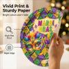 120pcs Mardi Gras Paper Plates Napkins Party Supplies Tableware Set Disposable Cup Dinnerware Set for New Orleans Carnival Party Serve 24 Guests view 3