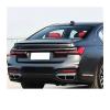 Compatible for BMW 7 Series G11 G12 730i 740i 750i 2019-2023 Rear Trunk Lid Ducktail Lip Spoiler Wings Black Carbon Car Tuning Accessories(7 Wire Right White) view 2
